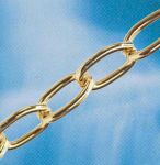 1.8mm x 12mm Small Brass Plated General Purpose Steel Chain